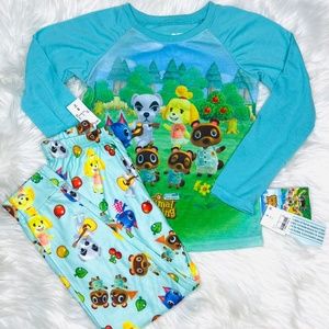 NWT🤩 |•ANIMAL CROSSING•| Cute Little PJs